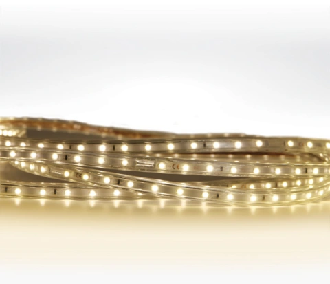 Larra bandă led 230V 6W/m 3000K 300lm/m PVC IP65 rola 100m