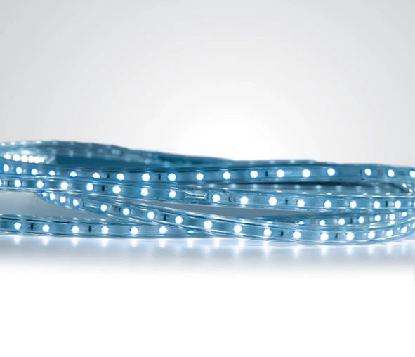 Larra LED Strip 230V 6W/m, 60LEDs/m, albastru, PVC, IP65