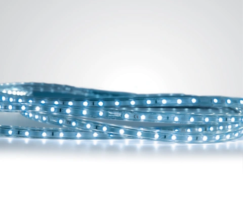 Larra LED Strip 230V 6W/m, 60LEDs/m, albastru, PVC, IP65