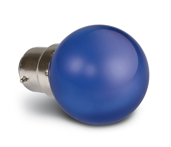 9G01/BL/B, albastru LED BALL LAMP 0,5w B22 230v
