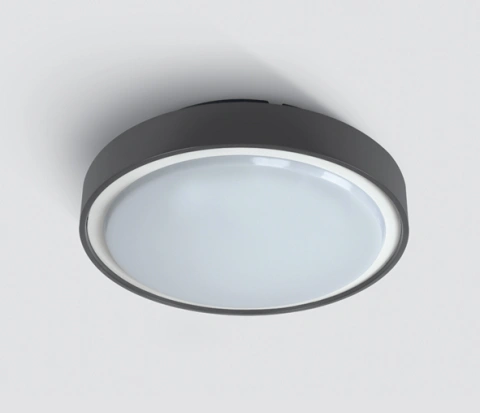 Berry LED 24W, 3000K, 1440lm, 230V, IP65, plastic,anthracite
