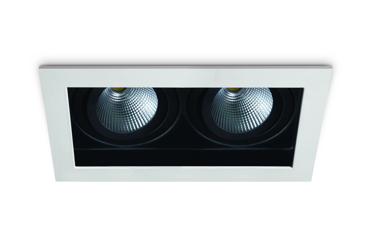 Ina-S COB LED, 2x 12W 700mA 3000K 2x1100lm 40° IP20 alb