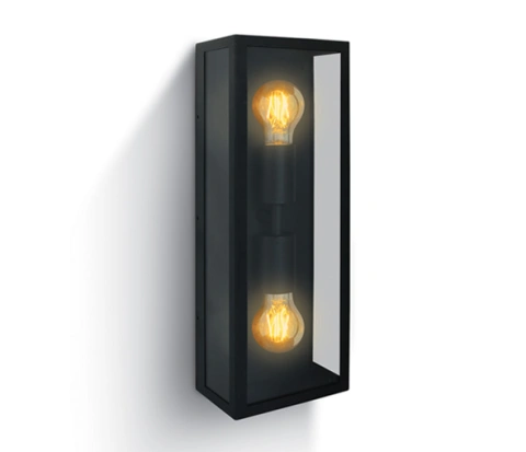 Still B wall light 40W 2xE27 100-240V IP43 negru