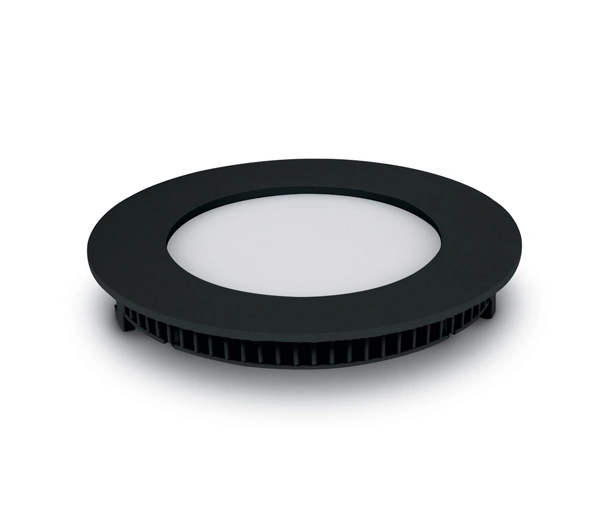 Sutil Round2 LED 8W, 3000K, 480lm, 120°, IP40, negru