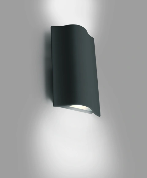 Emi-L LED 2x6W wall lamp 2x400lm 3000K 230V IP54antracit_1