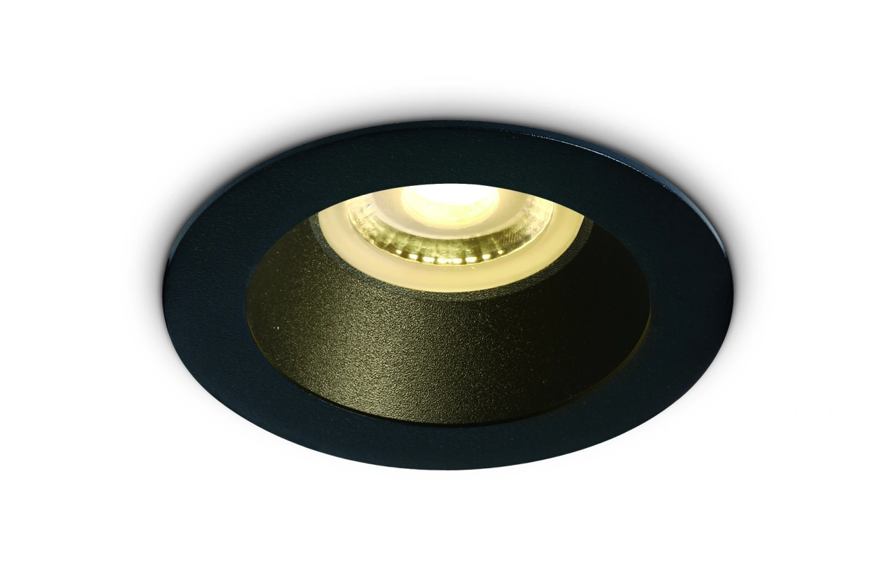 Ula 10W MR16 GU10 IP20 negru cu negru reflector
