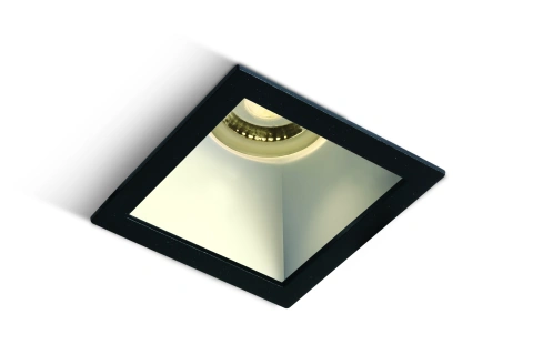 Ula 10W MR16 GU10 IP20 negru cu alb reflector