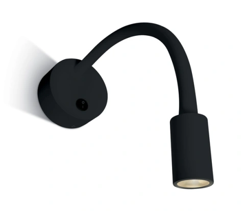 Swan LED 3W, 3000K, 160lm, IP20, 100-240V, 36°, negru
