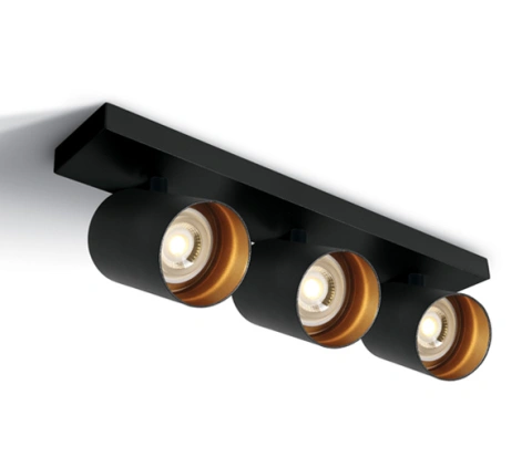 Acrux 3x10W GU10 MR16 110-240V IP20 negru
