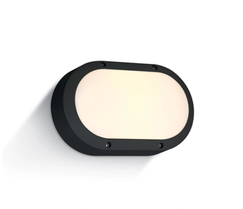 Teiko Oval LED, 10W, 600lm, 3000K, 230V, IP54, negru