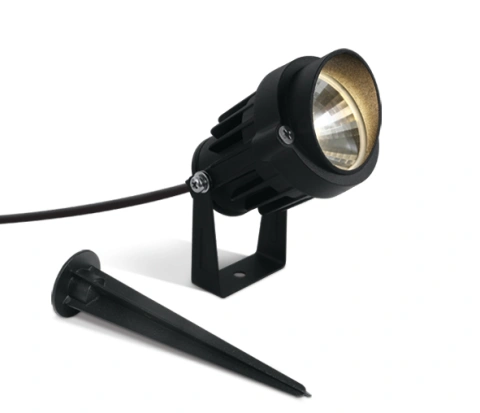 Gardo LED, 6W, 380lm, 3000K, 230V, IP65, 40°, negru