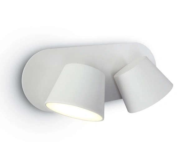 Sia LED, 2x6W, 2x500lm, 3000K, 230V, IP20, alb