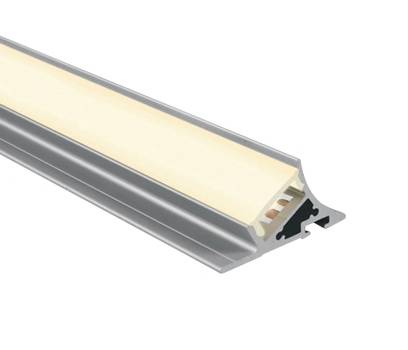 Triangle aluminiu profil ptr.12mm strips+PC opal capac 2m