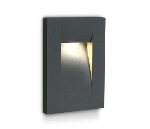 Ida LED 3,6W, 3000K, 100lm, IP65, alu,antracit