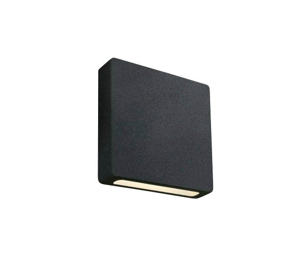 Alnar SQ Up/Down 2W, 110lm, 3000K, IP65, negru