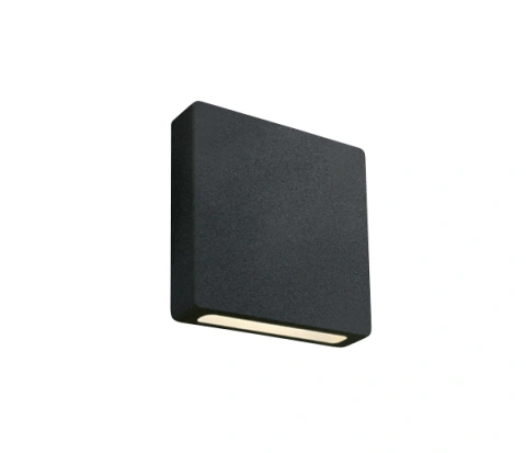 Alnar SQ Up/Down 2W, 110lm, 3000K, IP65, negru
