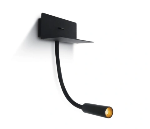 Swan SQ 3W, 150lm, 3000K, 100-240V, IP20, 36°, negru