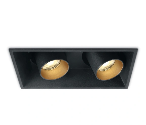 Merek LED 2x11W, 2x820lm, 3000K, 230V, IP20, 38°, negru