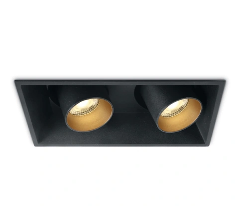 Merek LED 2x11W, 2x820lm, 3000K, 230V, IP20, 38°, negru