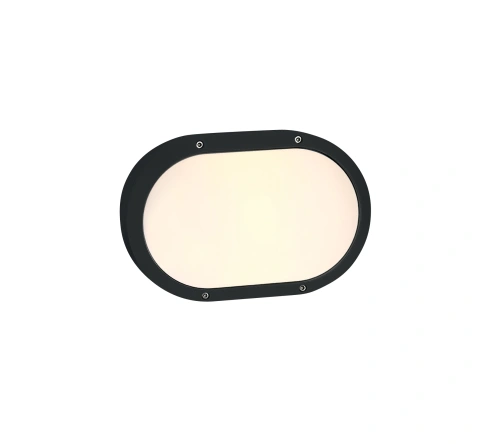 Teiko Oval Wall luminaire 2x20W, E27, 100-240V, IP54, negru