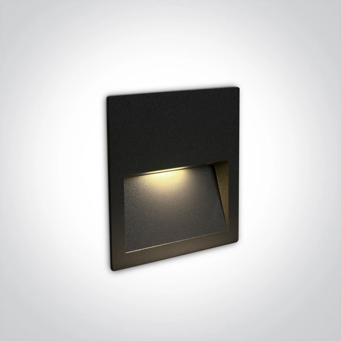 Moon Q LED 3W, 300lm, 3000K, 100-240V, IP65, negru