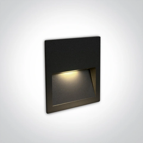 Moon Q LED 3W, 300lm, 3000K, 100-240V, IP65, negru