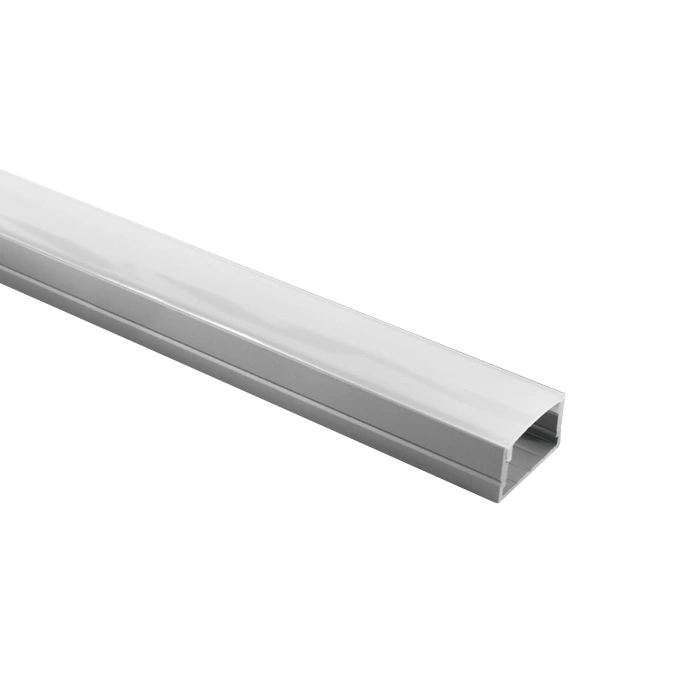 aluminiu profile 2 Meter incl. PC opal capac, aluminiu