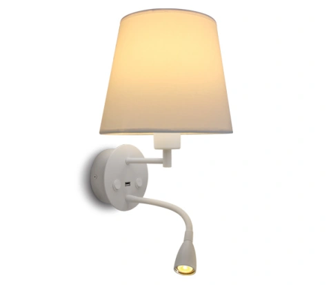 Conny QL USB 3 LED + 40 E27W 150lm 3000K 230V IP20 alb