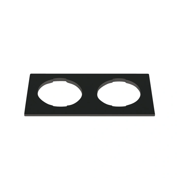 Square capac frame2-fach ptr.Bea negru