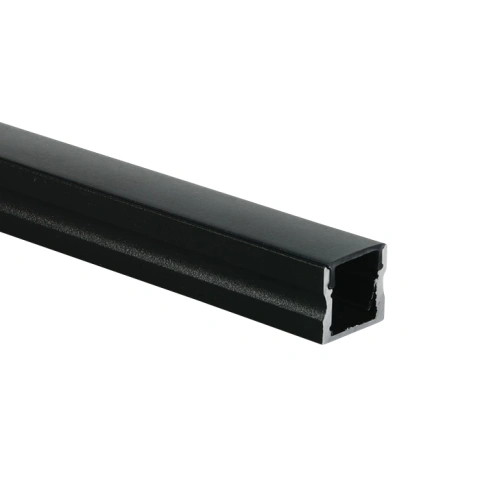 LED profil aparent aluminiu + difuzor PC negru 2m