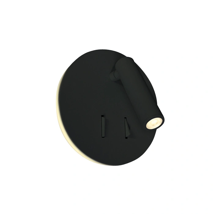 Reading spots 3+5W 150lm 36° 80 220-240V IP20 negru