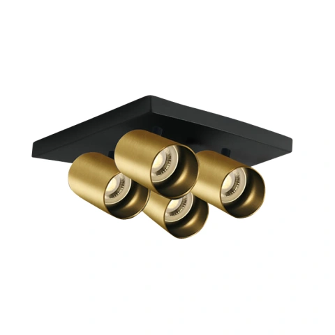Acrux 4x10W 100-240V GU10 IP20 brushed alamă