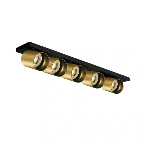 Acrux 5x10W 100-240V GU10 IP20 brushed alamă