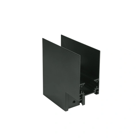 Conector mecanic 90° perete la perete (exterior) negru