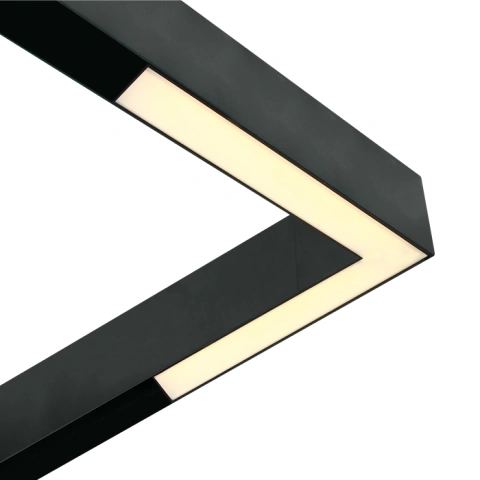 Dio Corner LED 25W 2000lm 930 IP20 48VDC 120° negru