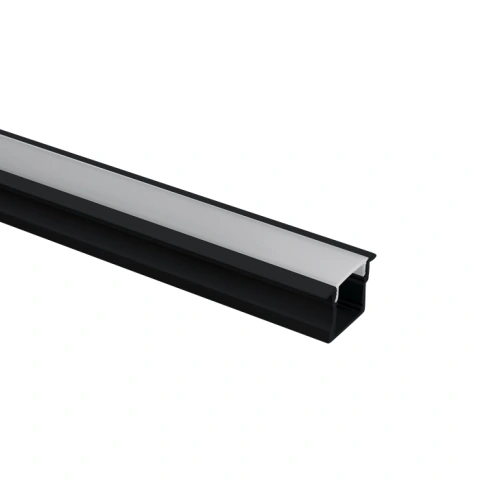 Profil încastrat 7904R/B cu PC capac opal 2m negru
