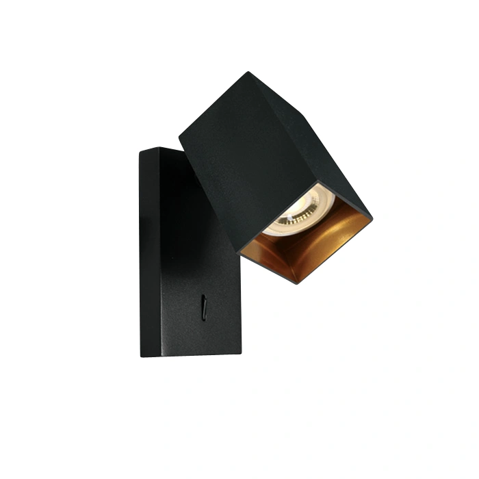 Acrux Aplica de perete 10W GU10 100-240V IP20 negru