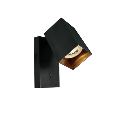 Acrux Aplica de perete 10W GU10 100-240V IP20 negru