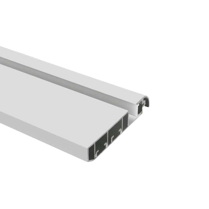 Profil de perete aluminiu 7922/B cu PC capac opal 2m negru