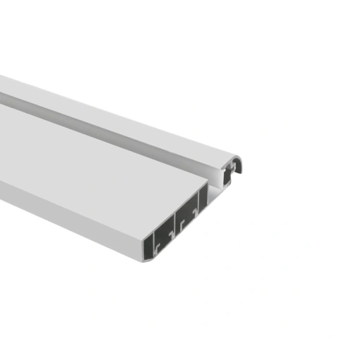 Profil de perete aluminiu 7922/B cu PC capac opal 2m negru