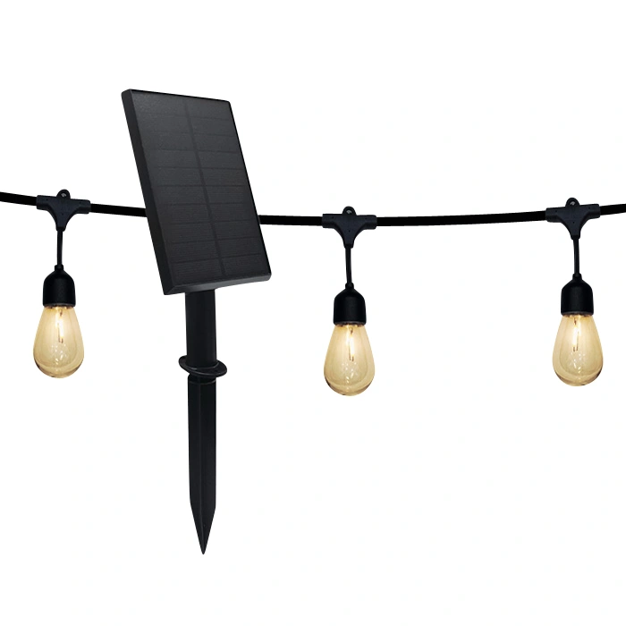 Lanț luminos Jinn LED 1W 2700K IP67 negru L‑8500mm