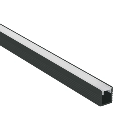 Profil de aluminiu pentru benzi de 5mm+capac opal PC, 2m