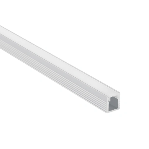 Profil de aluminiu pentru benzi de 5 mm + capac opal PC, 2m