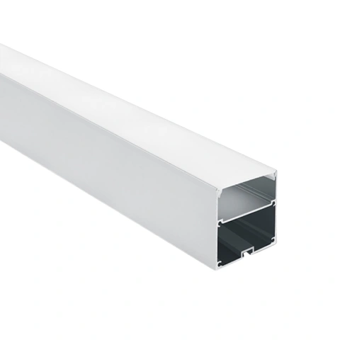 Profil Alu + capac opal PC, capace, pentru benzi de 45 mm 2m