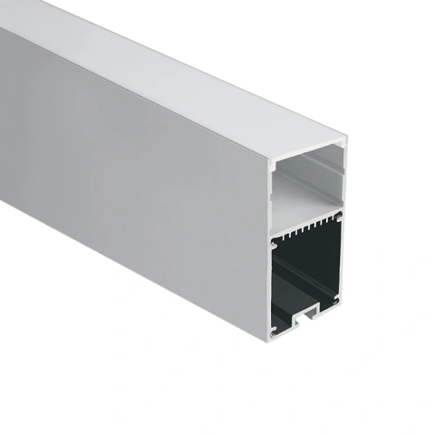 Profil Alu + capac opal PC, capace, 2m, alb