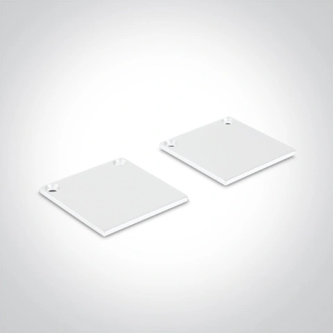 Profil Alu + capac opal PC, capace, 2m, alb_1