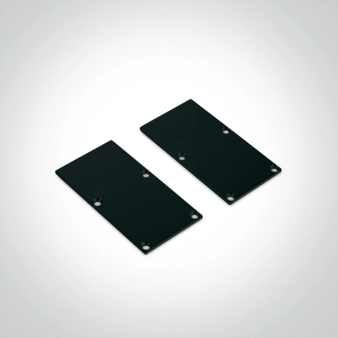 Profil Alu + capac opal PC, capace, 2m, negru_1