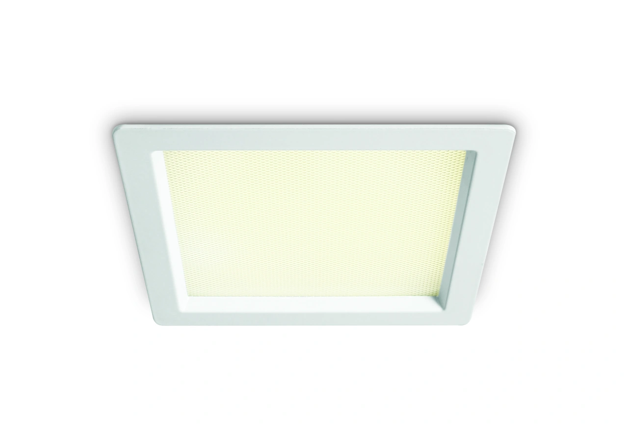 Lecce SQ LED 15W 1650lm 3K-4K-6K UGR<19 230V IP44 alb