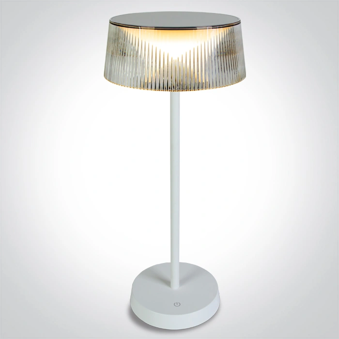 Flam LED 2W 200lm 3000K Comutator tactil Dimm IP44, alb