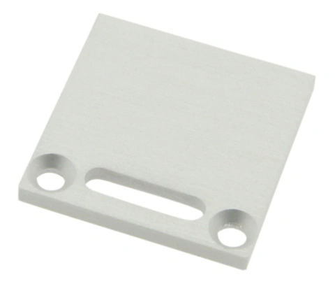 Profile end cap TBF angular with longhole for cable